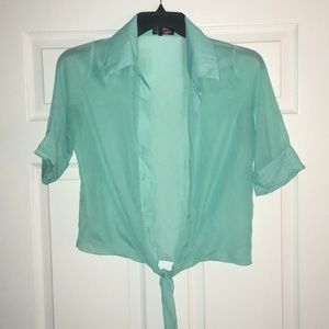 Sheer button up